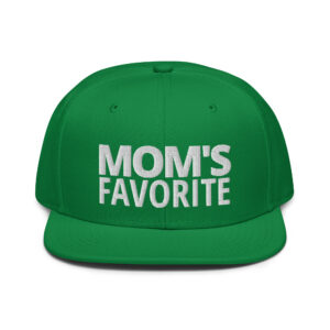 MOM's Favorite green hat (3d Puff embroidery)