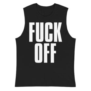 Alternative view of James Hetfield FUCK OFF sleeveless shirt