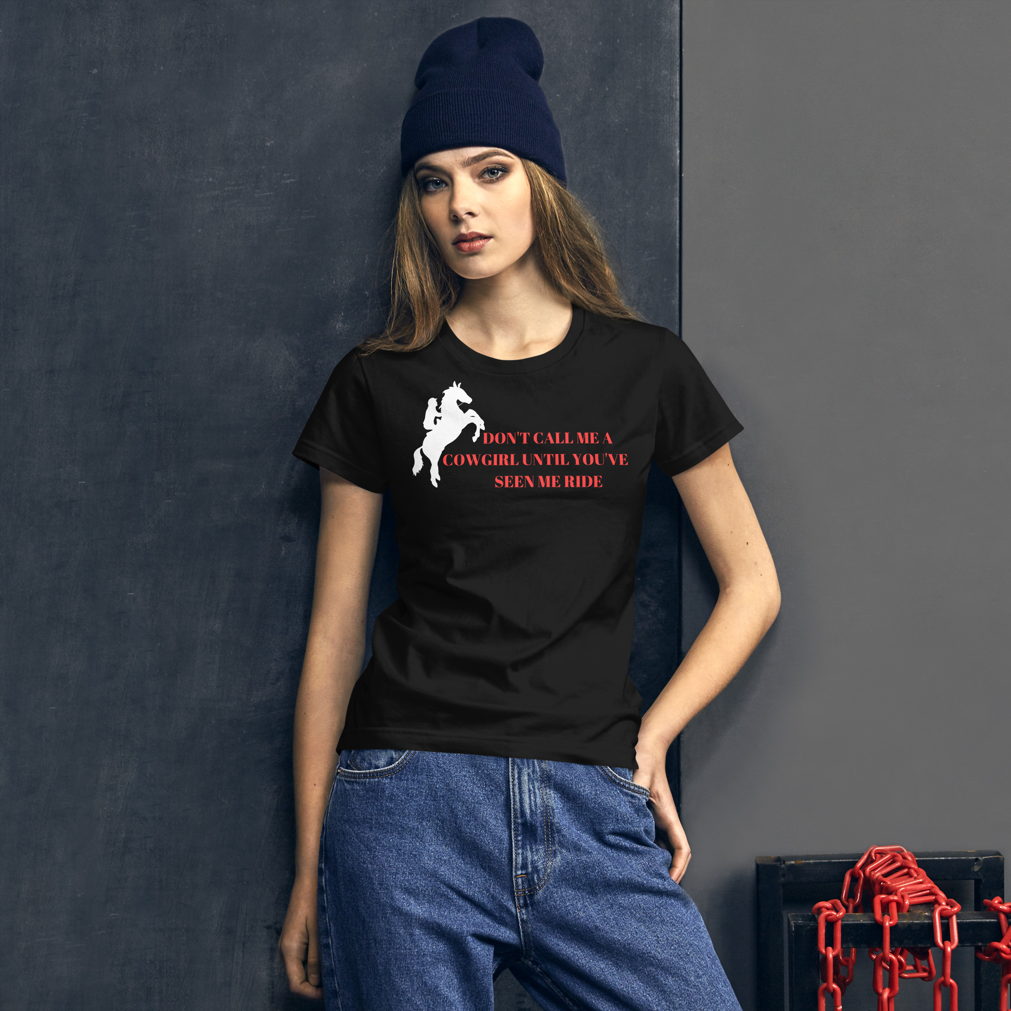 Don't Call Me A Cowgirl Until You've Seen Me Ride t-shirt - Image 2