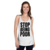 Paris Hilton STOP BEING POOR Tank Top