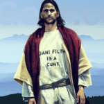 Dani Filth Is A Cunt t-shirt as worn by Jesus Christ. PYGear.com