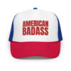 AMERICAN BADASS Red White and Blue Embroidered Trucker Hat