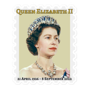 Queen Elizabeth II Commemorative Stamp stickers