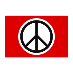 Peace Flag Stop War sticker