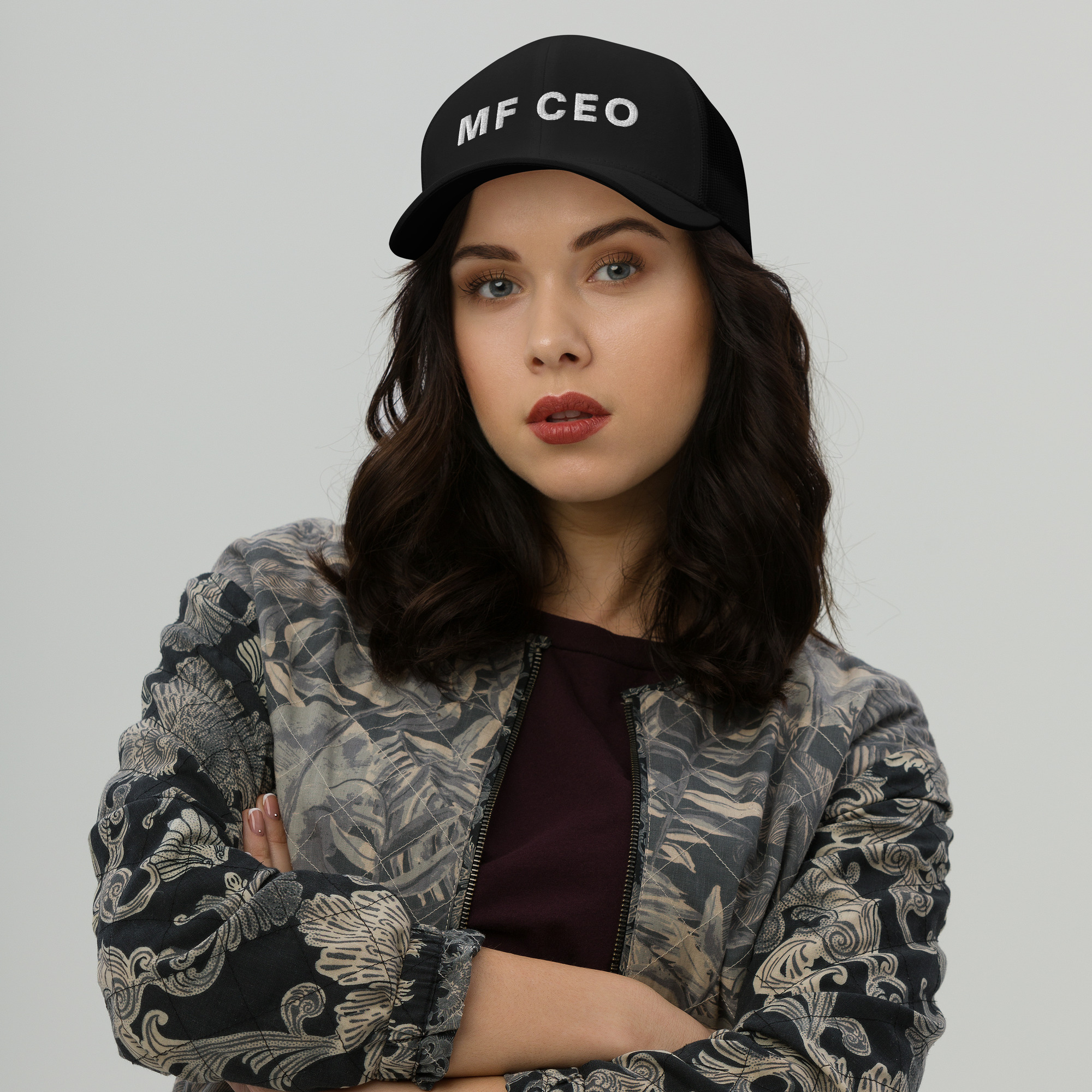 MF CEO Mother Fucking CEO Trucker Cap (3D Puff Embroidery) - Image 5