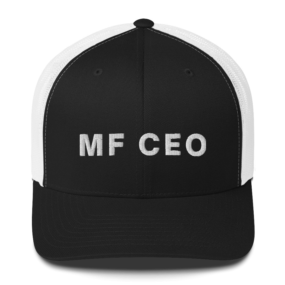 MF CEO Mother Fucking CEO Trucker Cap (3D Puff Embroidery) - Image 6