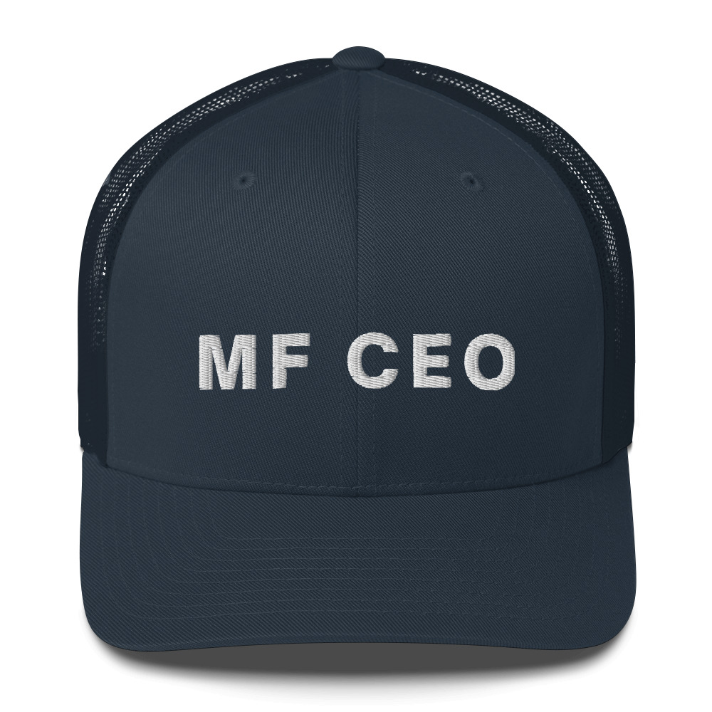 MF CEO Mother Fucking CEO Trucker Cap (3D Puff Embroidery) - Image 7