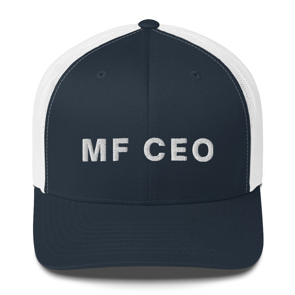 MF CEO Mother Fucking CEO Trucker Cap (3D Puff Embroidery) - Image 8