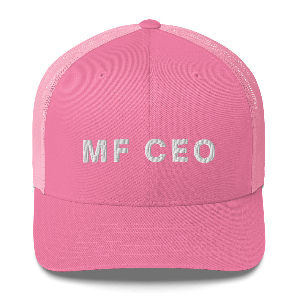 MF CEO Mother Fucking CEO Trucker Cap (3D Puff Embroidery) - Image 10