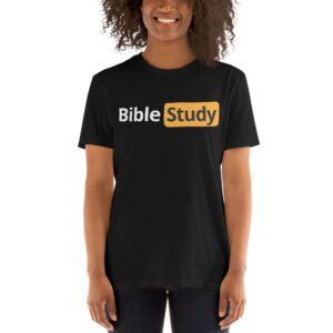 Bible Study pornhub logo parody shirt