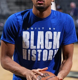 Built by Black History NBA warmups t-shirts. PYGear.com