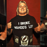 Greg Valentine 'I BROKE WAHOO'S LEG' T-Shirt. PYGear.com