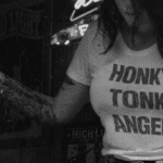 Honky Tonk Angel vintage retro t-shirt