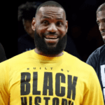 NBA Black History warmups shirt as worn by Lebron James. PYGear.com