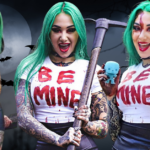 Shotzi Blackheart BE MINE Halloween shirt. PYGear.com