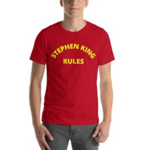 Stephen King Rules red shirt The Monster Squad. PYGear.com