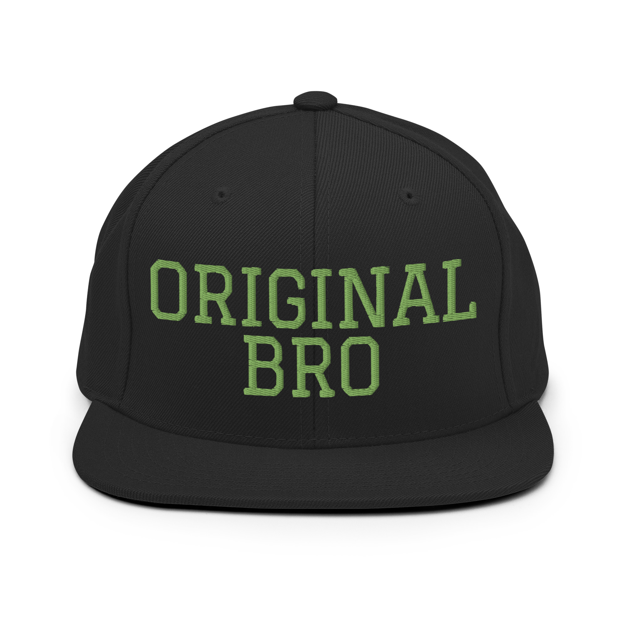 Riddle ORIGINAL BRO Hat (embroidered green text) - PYGear.com