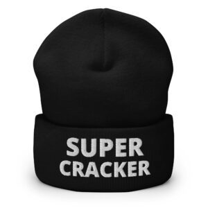 Alternative view of SUPER CRACKER (Embroidered) Cuffed Beanie