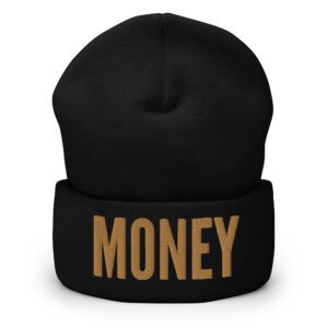 The Game MONEY Beanie (Metallic Gold) 3D Puff Embroidery