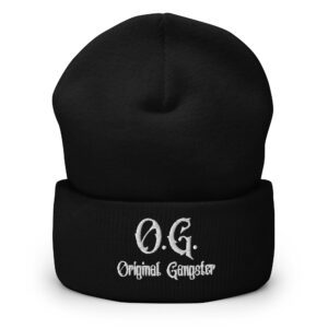 O.G. Original Gangster beanie hat (embroidered)