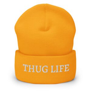 Tupac THUG LIFE beanie hat (3D Puff Embroidery) - Image 4