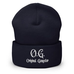 Alternative view of O.G. Original Gangster beanie hat (embroidered)