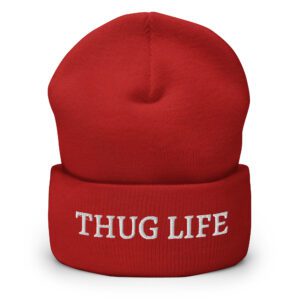 Tupac THUG LIFE beanie hat (3D Puff Embroidery) - Image 3