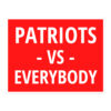 Patriots Vs Everybody Sticker