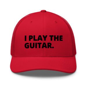 I PLAY THE GUITAR hat (embroidered)