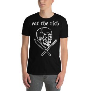 Eat The Rich skull crossed fork & knife T-Shirt