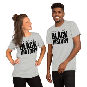 NBA Built By BLACK HISTORY (in black letters) t-shirt