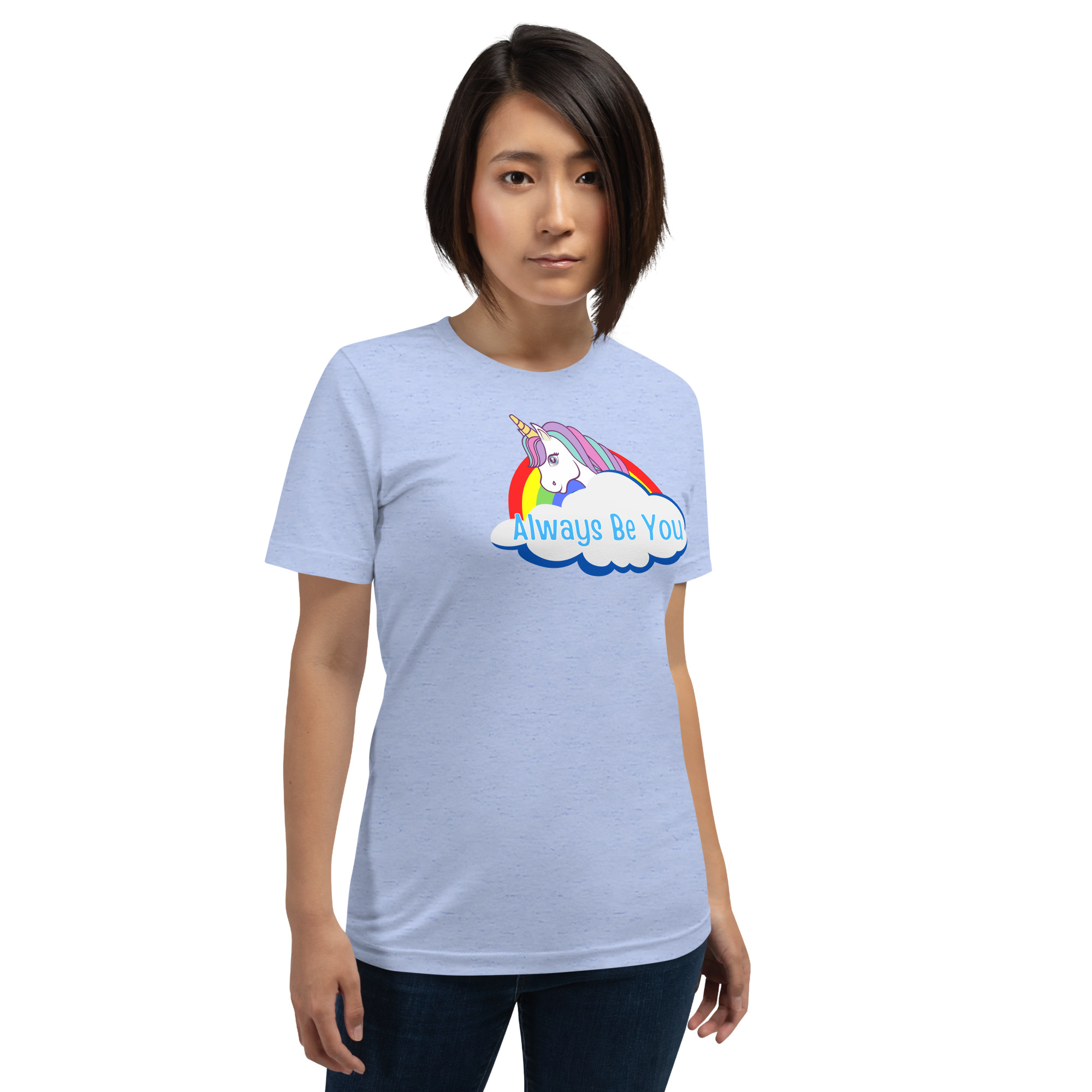 Central Intelligence Unicorn Rainbow Cloud t-shirt - Image 4