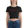 DO MY NIPPLES OFFEND YOU (in red letters) Women’s Crop Tee