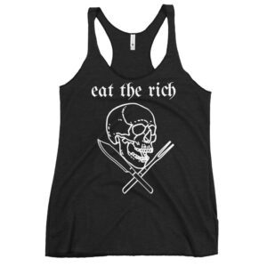 Eat The Rich Skull Crossed Fork & Knife shirt