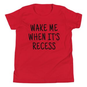 WAKE ME WHEN IT’S RECESS Youth T-Shirt