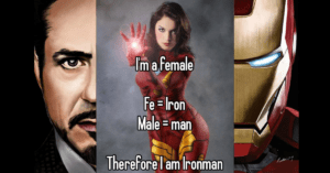 Fe Male = Iron Man. PYGear.com