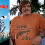 GUNS Don't Kill People I Kill People Happy Gilmore Giant tee shirt. PYGear.com