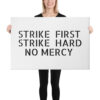 Cobra Kai STRIKE FIRST STRIKE HARD NO MERCY Canvas