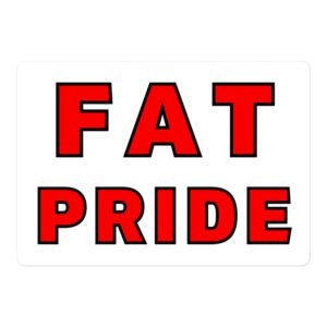 Homer Simpson FAT PRIDE Sticker