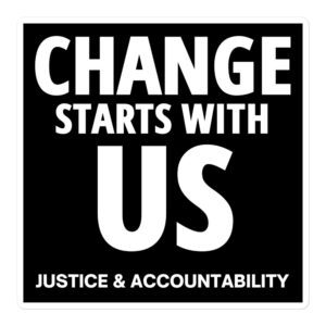 CHANGE Starts With US sticker