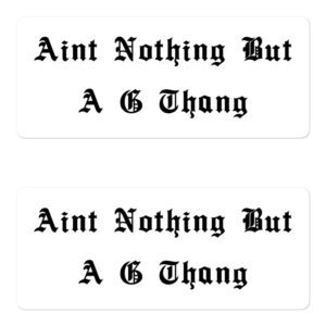 Aint Nothing But A G Thang Sticker Pack