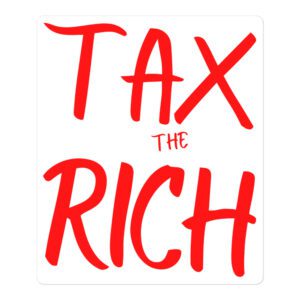 AOC EAT the RICH Sticker