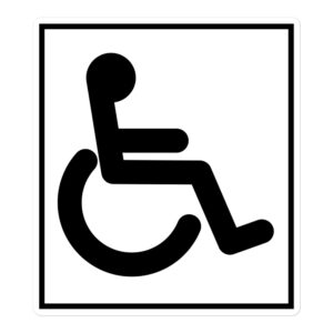 Handicapped Sign sticker