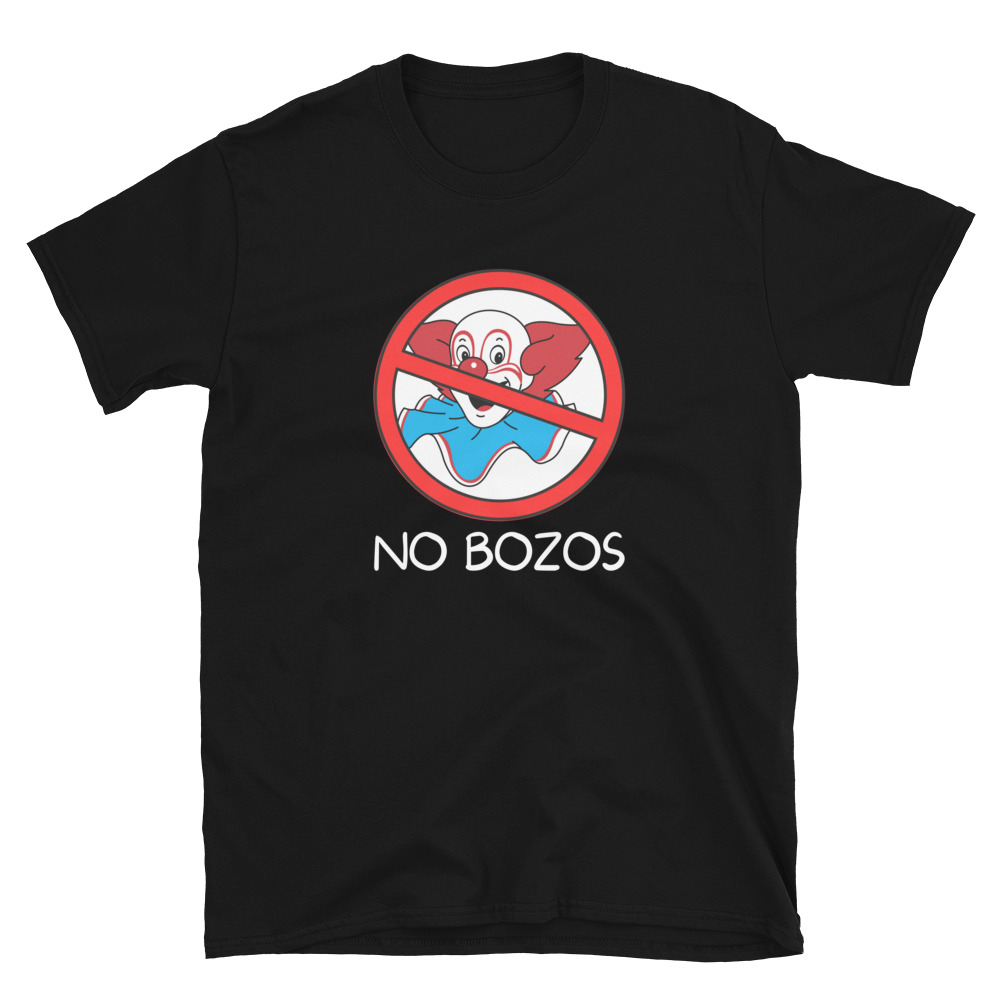 Eddie Van Halen NO BOZOS Black T-Shirt - Image 3