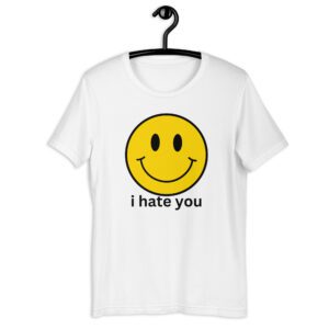 I Hate You Smiley Face Emoji T-Shirt
