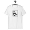 Handicapped Sign Wheelchair Unisex t-shirt