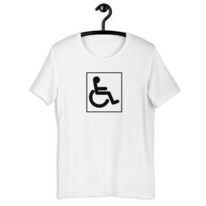 Handicapped Sign Wheelchair Unisex t-shirt