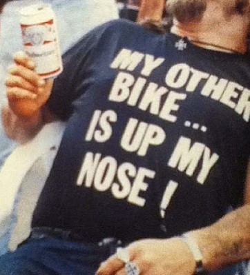 My Other Bike Is Up My Nose cocaine drugs outlaw biker funny saying. PYGear.com