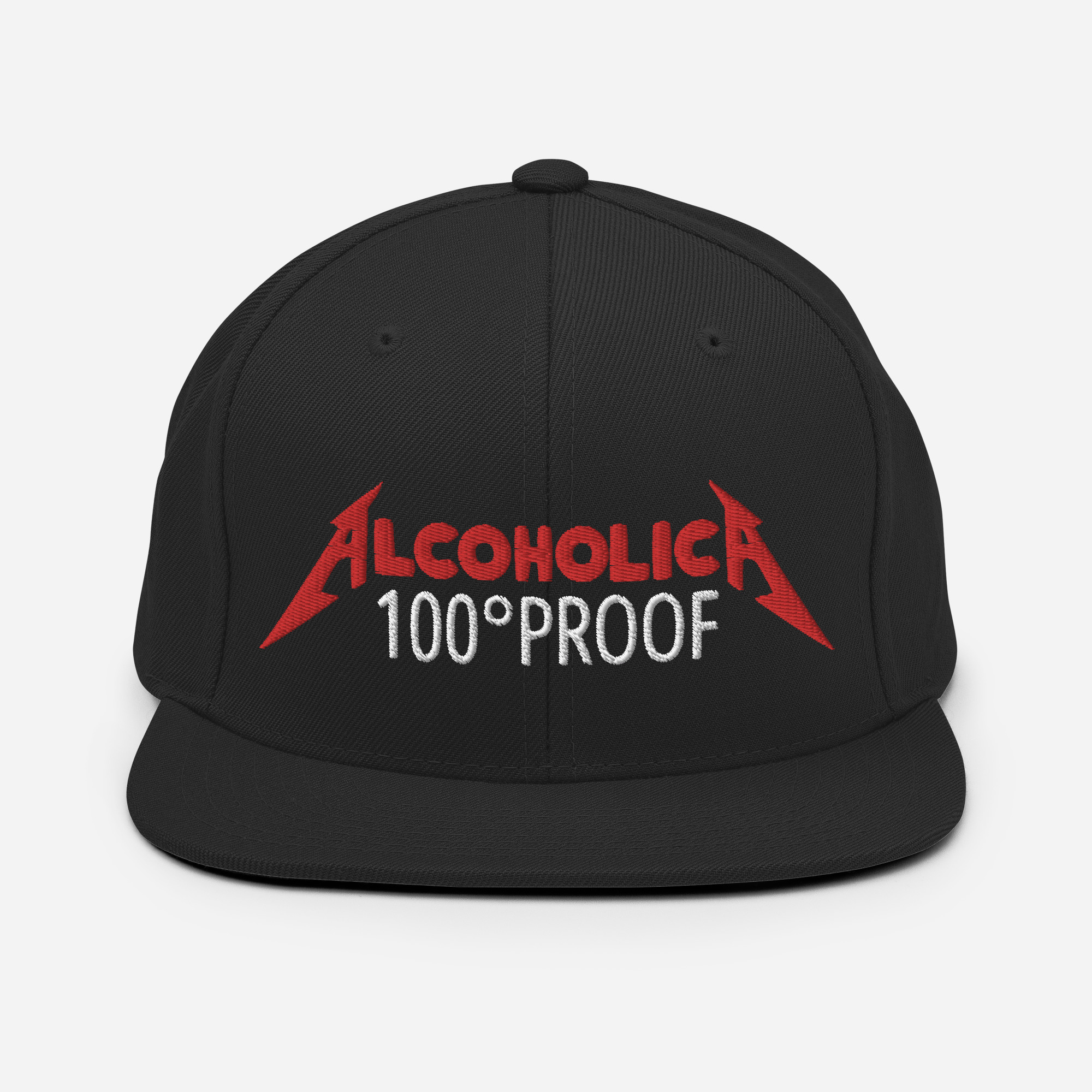 AlcoholicA 100 Proof Embroidered Hat - Image 2