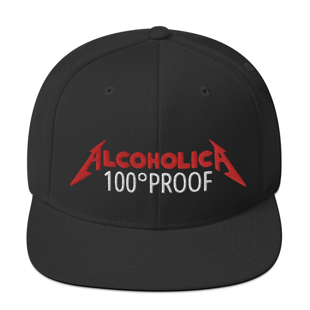 AlcoholicA 100 Proof Embroidered Hat - Image 3